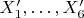 $X'_1,\ldots,X'_6$