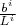 $\frac{b^i}{L^i}$