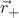 $\vec{r}_{+}$