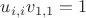 $u_{i,i} v_{1,1} = 1$