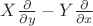 $X\frac{\partial}{\partial y}-Y\frac{\partial}{\partial x}$