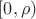 $[0,\rho)$