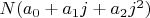 $N(a_0+a_1 j+a_2 j^2)$