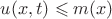 $u(x,t) \leqslant m(x)$