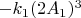 $-k_1(2A_1)^3$