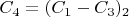 $C_4=(C_1-C_3)С_2$