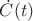 $\dot C(t)$