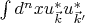 $ \int d^n x u^\ast_{\vec k} u^\ast_{\vec k'} $
