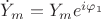 $\dot{Y}_m=Y_me^{i\varphi_1}$