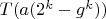 $T(a (2^k-g^k))$