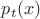 $p_t(x)$
