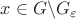 $x\in G\backslash G_{\varepsilon}$