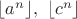 $\lfloor a^n \rfloor, \ \lfloor c^n \rfloor$