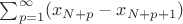 $\sum_{p=1}^{\infty}(x_{N+p}-x_{N+p+1})$