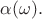 $\alpha(\omega).$