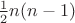 $\[\frac{1}{2}n(n - 1)\]$