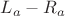 $L_{a}-R_{a}$