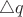 $\triangle q$