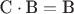 $\text{С}\cdot\text{В} = \text{В}$