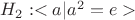 $H_2: <a|a^2=e>$