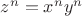 $z^n=x^ny^n$