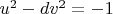 $u^2-dv^2=-1$