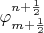$\varphi_{m+\frac12}^{n+\frac12}$