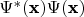 $\Psi^*(\textbf{x})\Psi(\textbf{x})$