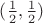 $(\frac{1}{2},\frac{1}{2})$