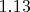 $1.13$