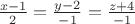 $\frac {x-1} {2} = \frac {y-2} {-1} = \frac {z+4} {-1}$