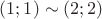 $(1;1) \sim (2;2)$