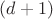 $(d+1)$ $(d+1)$
