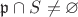 $\mathfrak{p}\cap S\ne\varnothing$
