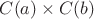 $C(a) \times C(b)$