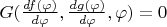 $G(\frac{df(\varphi)}{d\varphi},\frac{dg(\varphi)}{d\varphi},\varphi)=0$