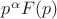 $p^{\alpha}F(p)$