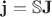 $\mathbf{j} = \mathbb{S} \mathbf{J}$