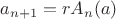 $a_{n+1}=rA_n(a)$