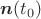 $\boldsymbol{n}(t_0)$