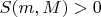 $S(m,M)>0$