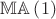 $\mathbb{MA}\left(1\right)$