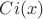 $Ci(x)$ $Ci(x)$