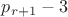 $p_{r+1}-3$