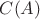 $C(A)$