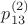 $p_{13}^{(2)}$