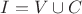 $I=V \cup C$