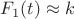 $F_1(t)\approx k$