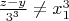 $\frac{z-y}{3^3}\neq x_1^3$