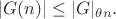 $$|G(n)|\le|G|_{\theta n}.$$